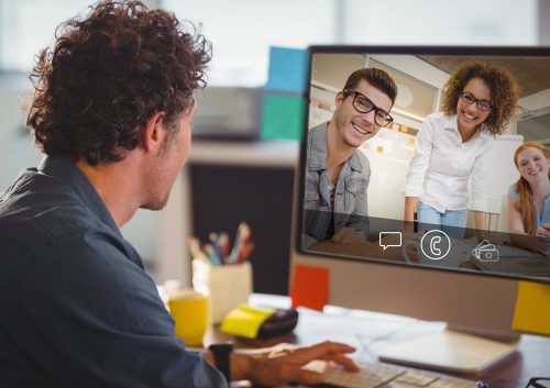 Remote work - Video conference - Office partners - Colleagues